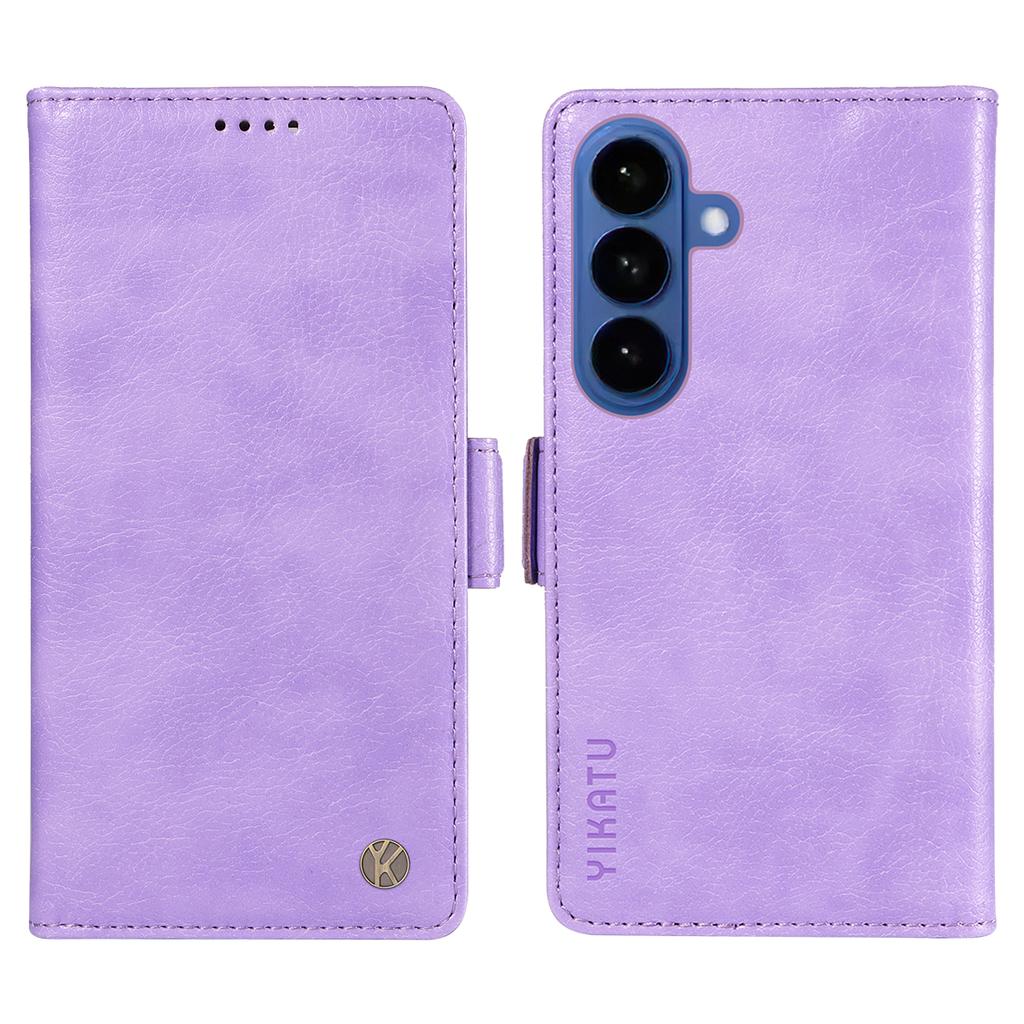 For Samsung Galaxy S26/S26 Pro Case YIKATU YK-007 Litchi Texture PU Leather Wallet Phone Cover