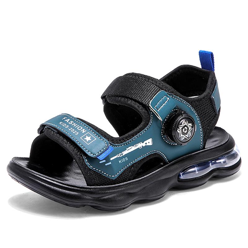 32-42 Children's Summer Large Breathable Fashion Velcro Air Cushion Casual Sandals Beach Shoes