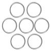 7 Stück Metall-O-Ring Wasserdicht Rostfrei 304 Edelstahl Hohe Tragfähigkeit Nahtlos Geschweißt Runder O-Ring 8x80mm