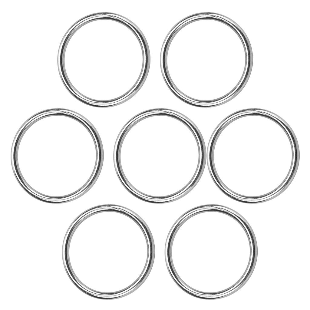 7 Stück Metall-O-Ring Wasserdicht Rostfrei 304 Edelstahl Hohe Tragfähigkeit Nahtlos Geschweißt Runder O-Ring 8x80mm