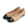 Lambskin Enamel Combi Ribbon Flat Shoes 1.5cm Bbj182be