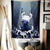 Hollow Knight Wall Tapestry Aesthetic Wall Hanging Printed Fabric Blanket Decorative Tapestries for Bedroom Living Room Home Decor