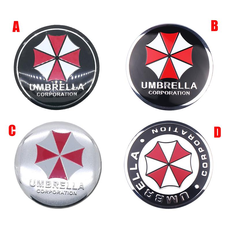 BAYD7 4PCS 56mm Umbrella Corporation Emblem Car Wheel Center Cover Sticker Auto Hub Caps Decal Accessories For Toyota Renault Volvo