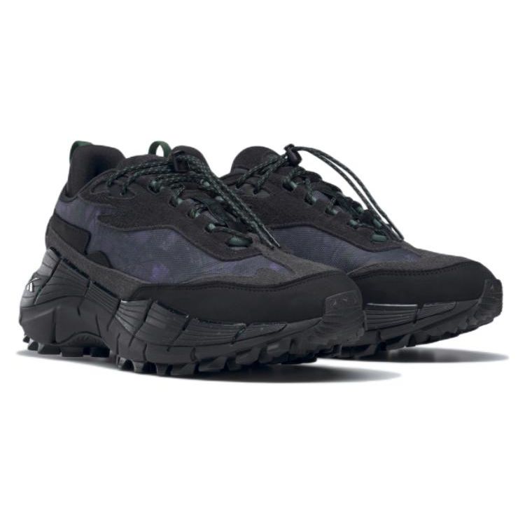 SOUTH2 WEST8 X Reebok Zig Kinetica 2.5 Edge Purple Camo Unisex Sneakers Black Core-Black Cold-Grey-7 HP2991