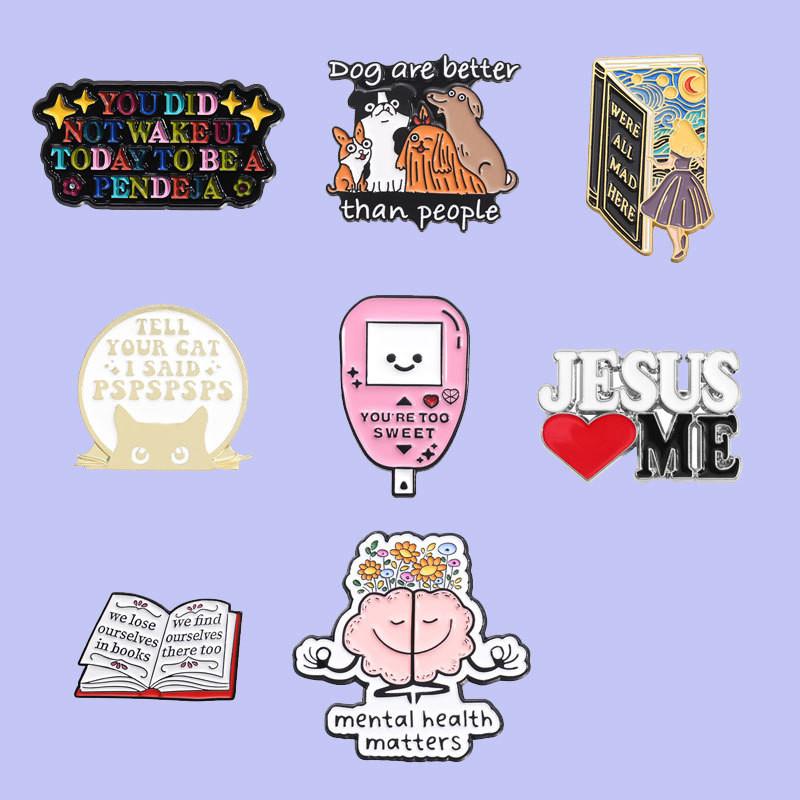 Alloy Cartoon Unique Brooch With Eyecatching Colors For Style Personalized
