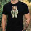T-Shirt Men Papa Bear Motif Cotton Size XS To 5XL
