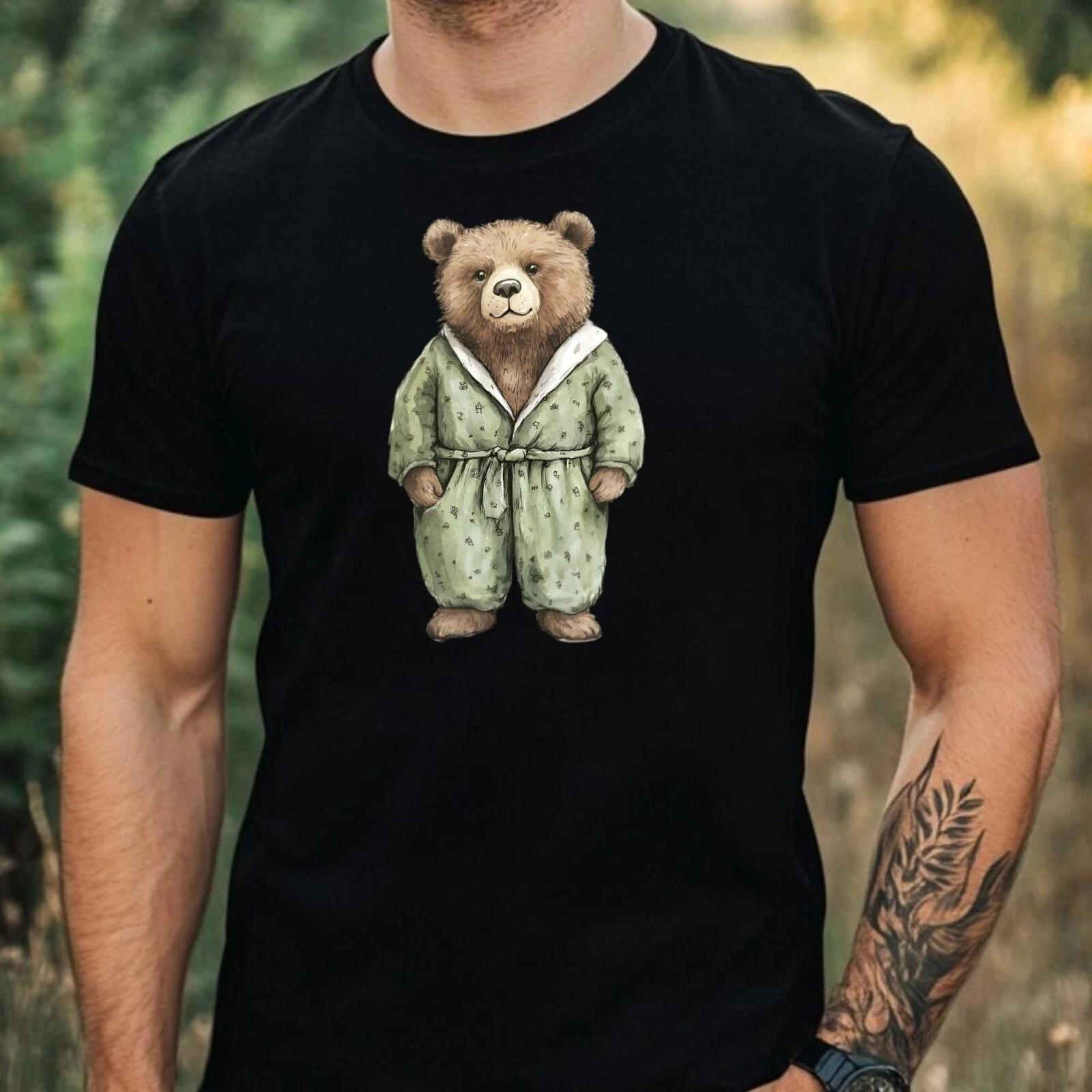 T-Shirt Herren Papa Bär Motiv Baumwolle Größe XS bis 5XL XXL