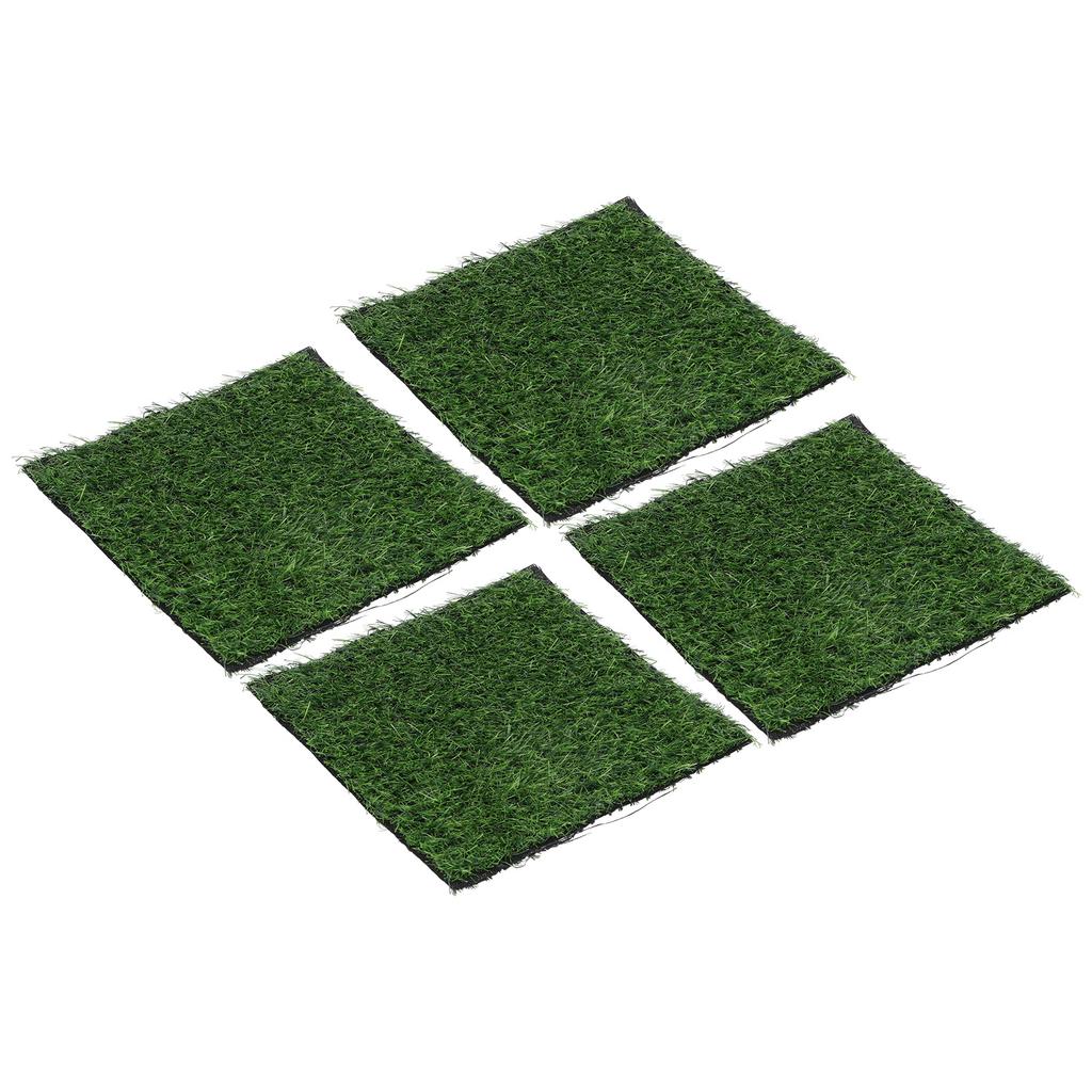4PCS Artificial Plant Grass Lawn Turf Carpet DIY Miniature Landscape Decoration 25x25cm