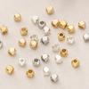 20Pcs/Pack 2*2mm 14/18K Gold Plated Polygonal Spacer Beads For Handmade DIY Jewelry Making Bracelet Necklace Accessories
