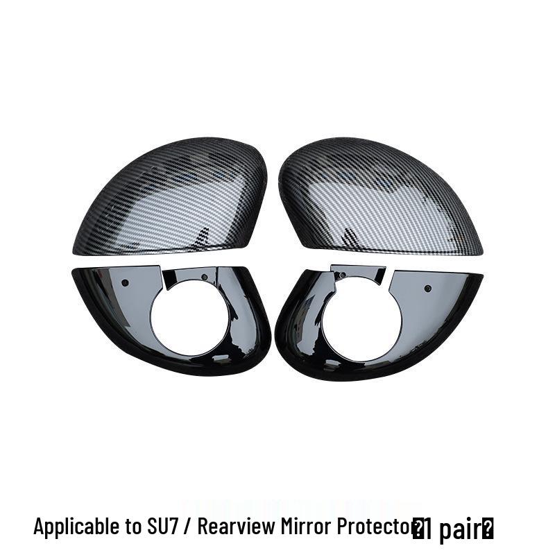 Carbon Fiber Rearview Mirror Cover - Anti-collision Protective Shell for SU7