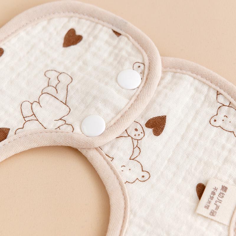 A-Grade Soft Cotton Newborn Waterproof Bib 