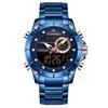 9163 Men Fashion Sport Wrist Watch Steel Waterproof Dual Display Luxury Watches Relogio Masculino Digital Quartz Watch