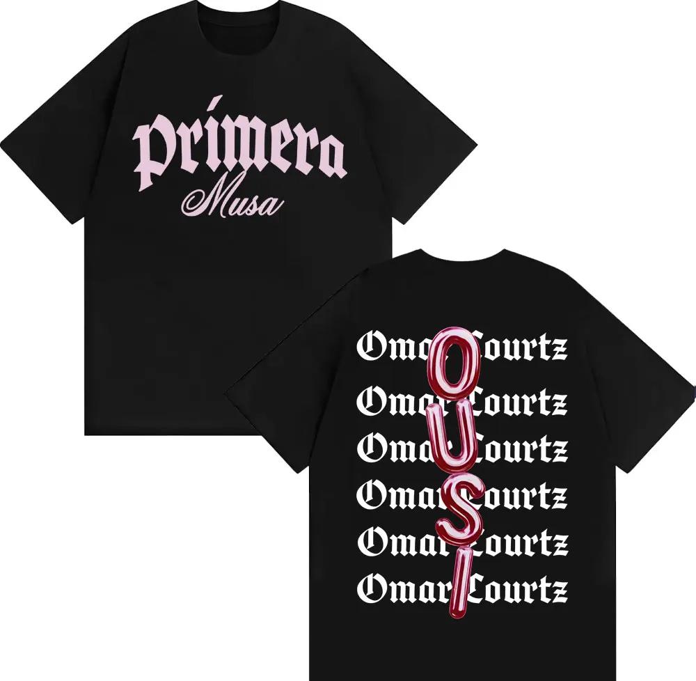 

Omar Courtz Primera Musa Album Print Tshirt for Unisex and Women Retro2026Summer Print 100 Pure Cotton Loose Casual Tshirt S