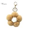 Aesthetic Handbag Pendant Plush Flower Keychain for Handbags, Five-petal Bag Charm, Backpack Hanging Accessory Fluffy Women