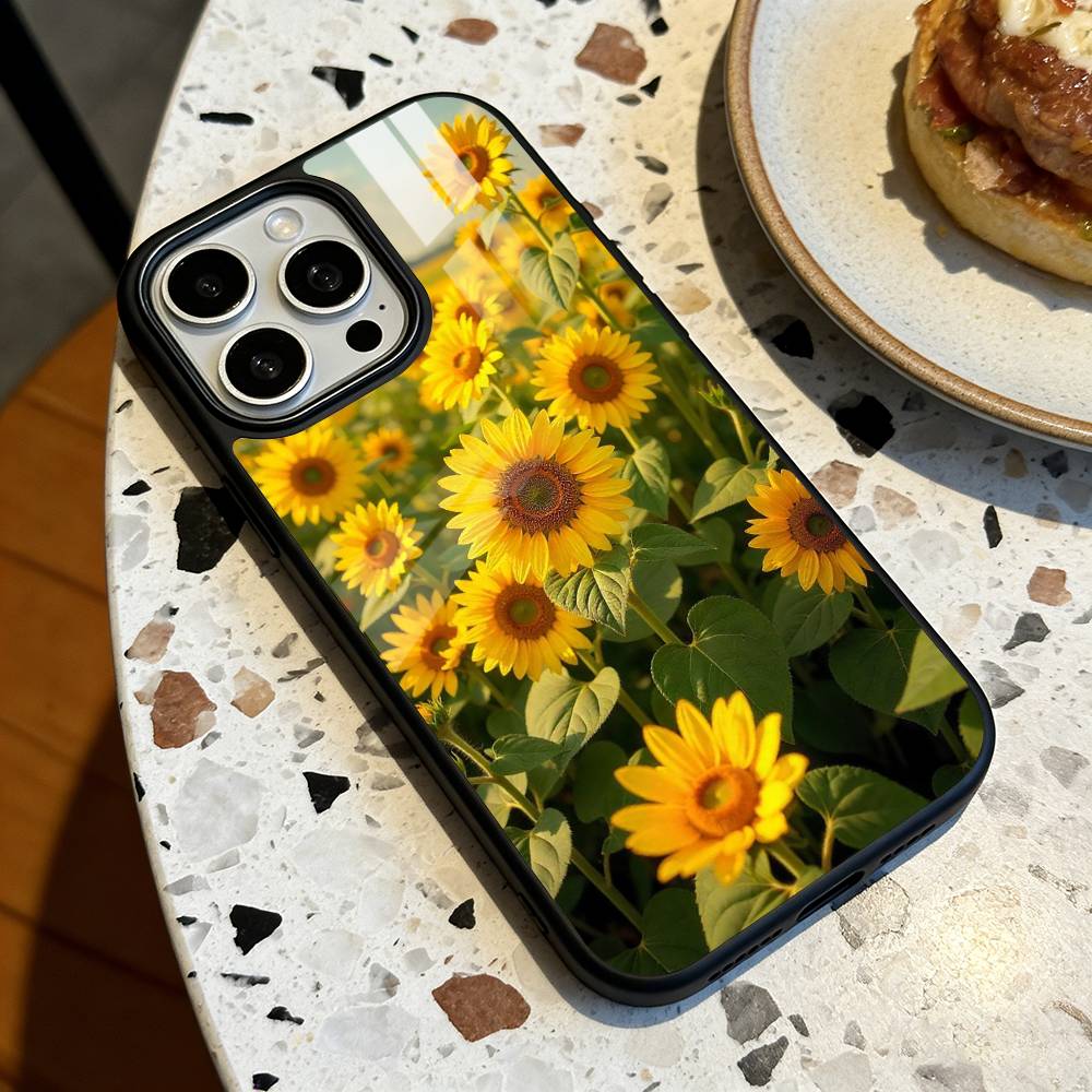 

Sunflower&Sunny Day For iPhone 17,16,15,14,13,12,11,Pro,Max,Plus,Mini,SE4,E Magnetic Magsafe Wireless Charging iPhone17Air