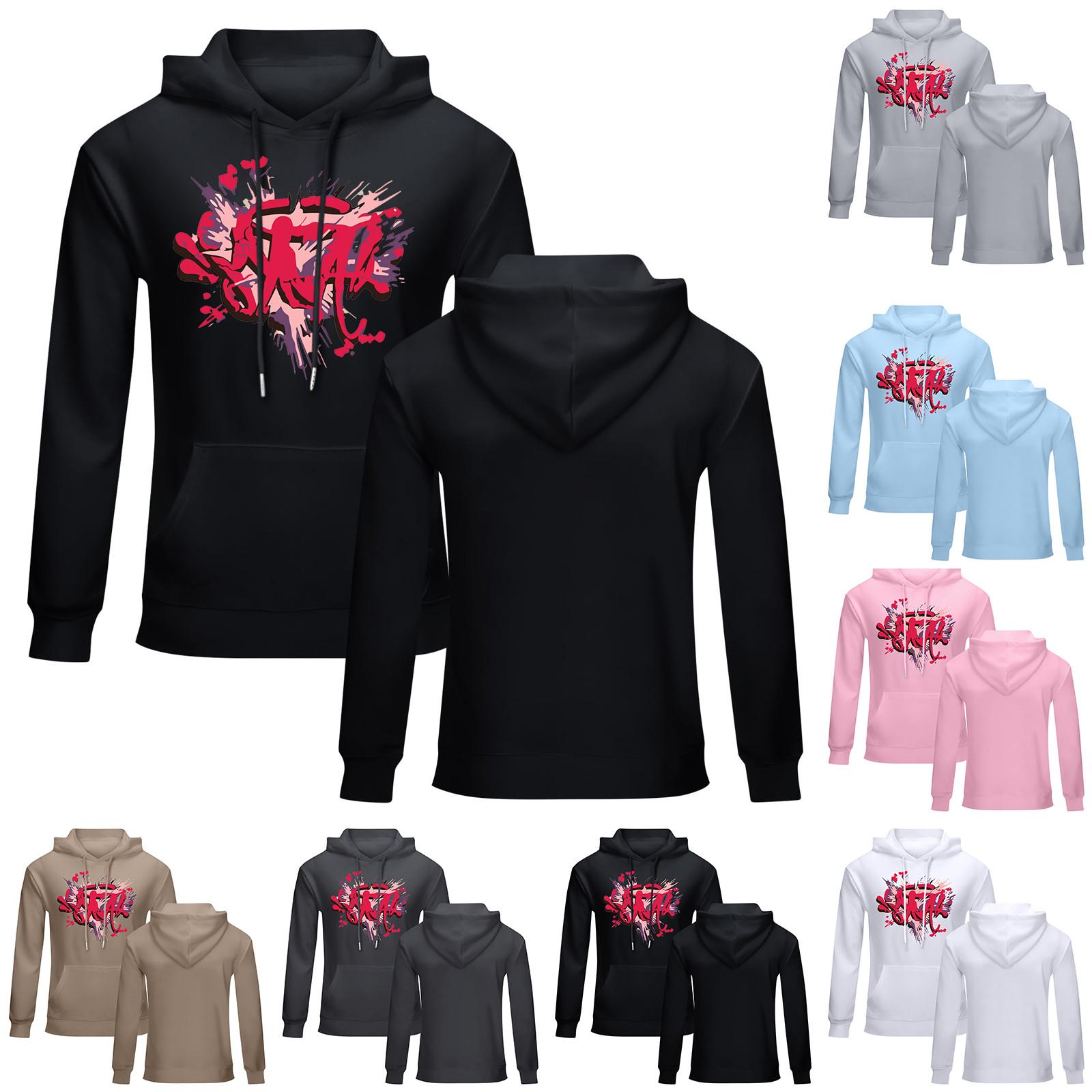 

Унисекс модный повседневный свободный плюшевый пуловер с длинными рукавами и круглым вырезом с капюшоном из веревки