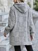 Plus Color European & American Women's Hooded Long Plush Cardigan - Autumn/Winter Collection
