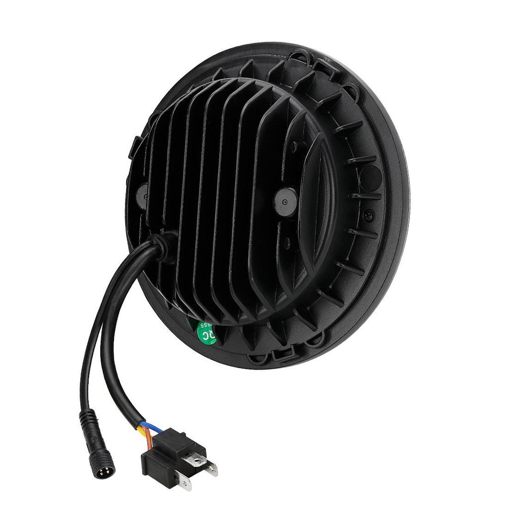 Wrangler 7" RGB Angel Eye Headlight Assembly with Remote Control - Energy Efficient