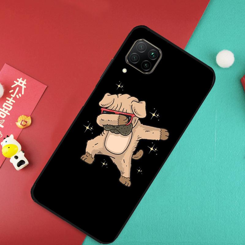 Süßer Mops Hund Für Huawei Nova 12S 9 10 SE 7i 8i 11i 12i Y60 Y61 Y70 Y72 Y73 Y90 Y91 P20 P30 P40 Lite Hülle