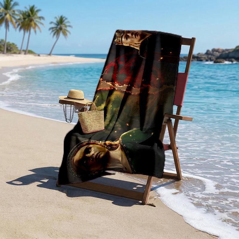House Dragon Fashion Beach Towel: Ideal for Summer Adventures Soft, Absorbent and Quick Drying Suitable for Swimming and Bathing