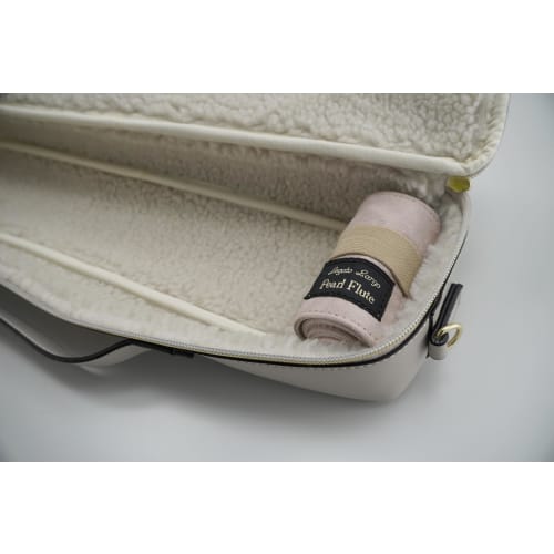 Pearl Flute X Legato Largo Collaboration Flute Case Cover, Light Gray, for C and H Foot Joints, Includes Flute Mat, LL-FLCH3#LGY