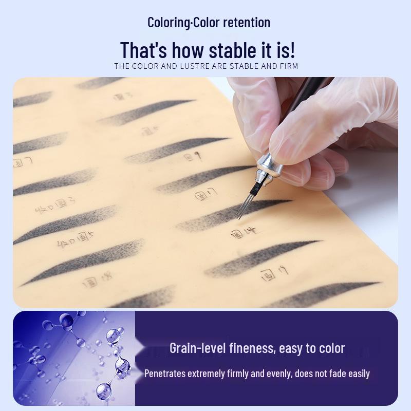 Baode Permanent Makeup Pigment til Øjenbryn, Læber og Eyeliner – Begyndervenligt og Nemt at Påføre.