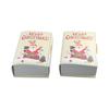 5pcs Paper Book Shape Paper Box Santa Christmas Sugar Gift Box  Party Decoration