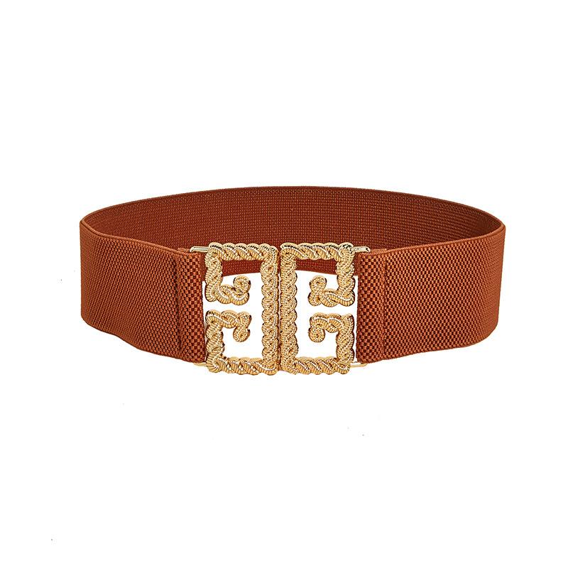 Простой и модный женский широкий пояс-резинка, универсальный женский широкий пояс для украшения