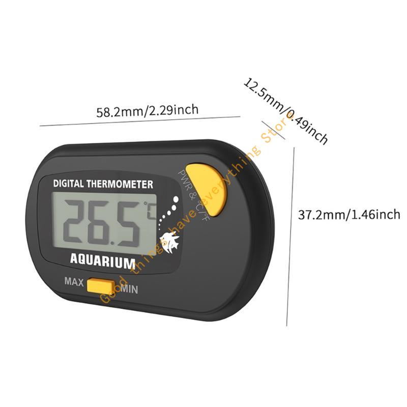 Aquarium Digital Thermometer with Probe Large Screen Fish Thermometers 55KF