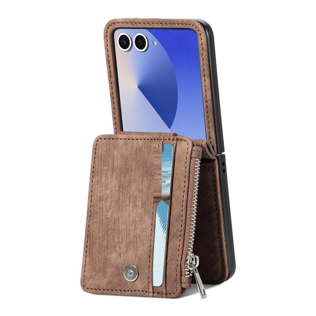 Samsung Z Flip7 Anti-Fall Lederhülle für Z Flip6 - Faltbar & Schützend