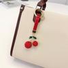 Creative Rhinestone Cherry Bag Charm & Keychain for Mother and Child