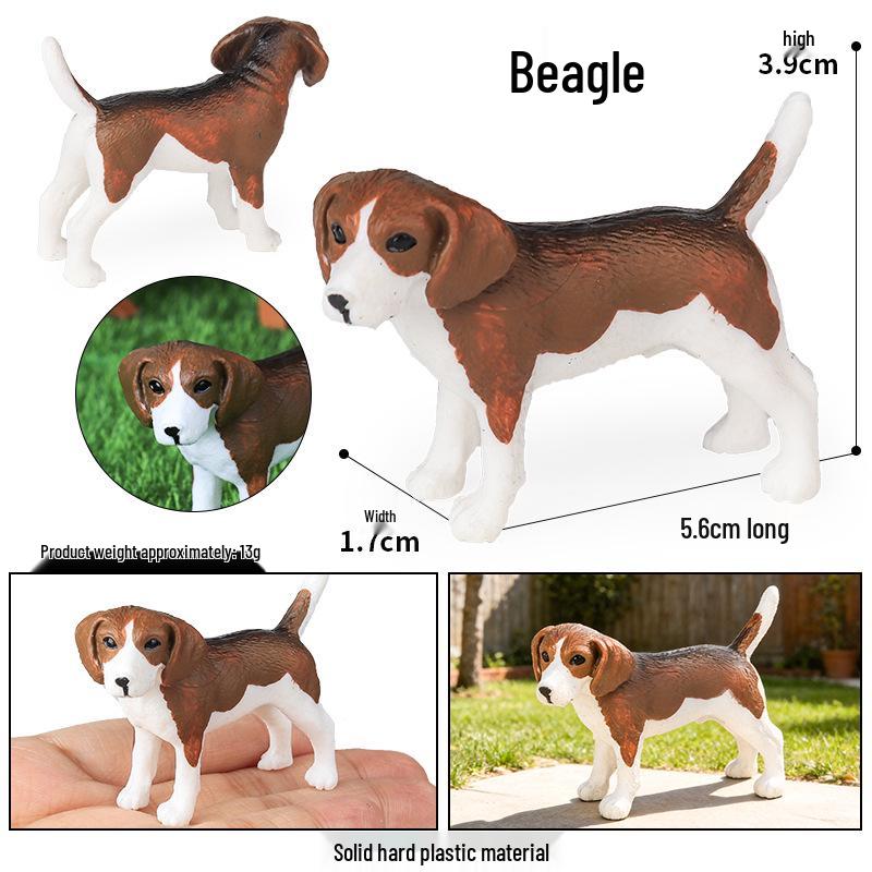 Golden Retriever Dog Toy Set - Simulation Animal Model for Kids, Decorative Figurines, Popular Children’s Toy.