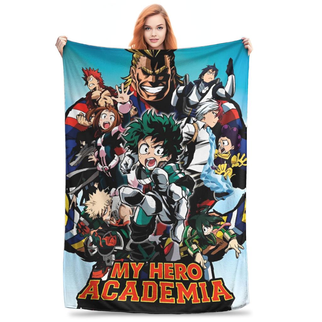 My Hero Academia Decke Liebst du Bakugou wirklich Wolldecken Sommer Klimaanlage Dekoration Weiche Warme Tagesdecke,