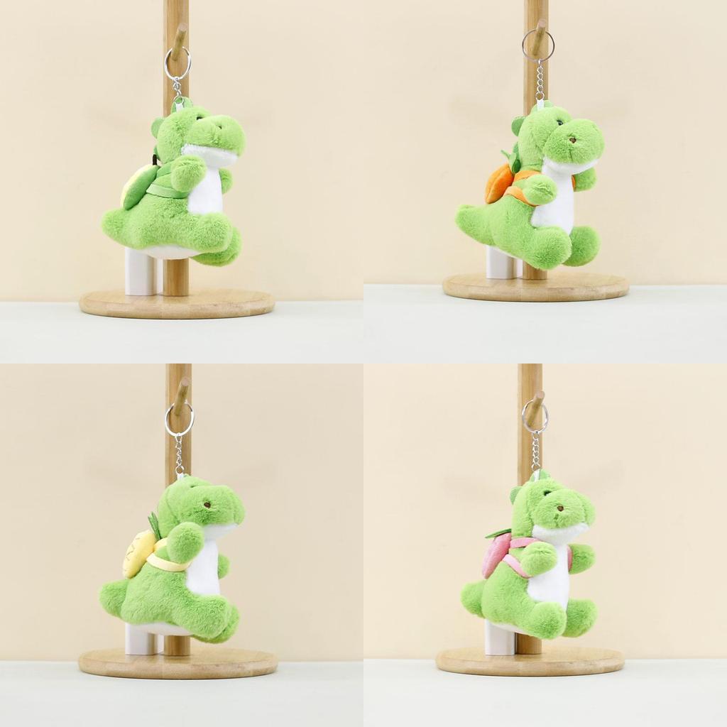 Uroczy Owocowy Dinozaur Pluszowy Wisiorek do Plecaka Miękki Brelok Zabawka Kolekcjonerska Lalka