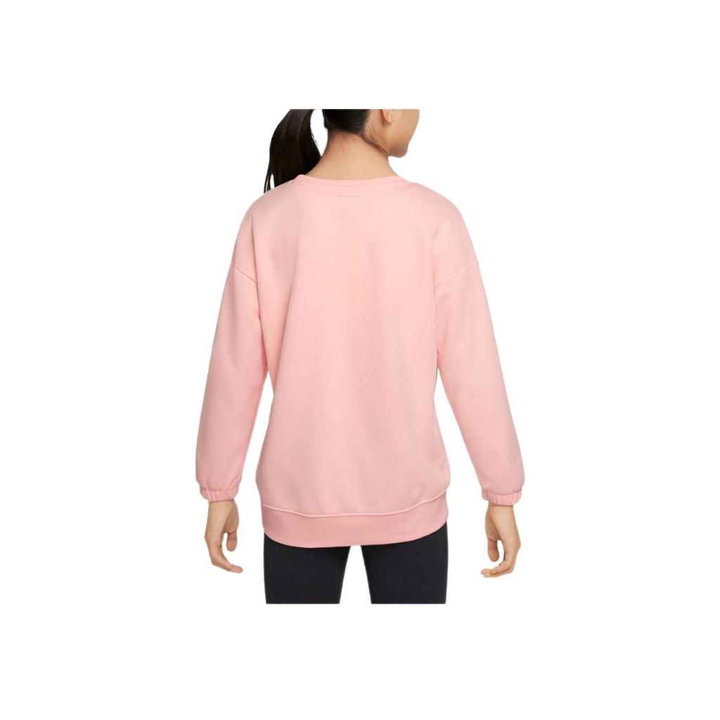 Jordan Logo Print Crewneck Casual Long Sleeve Kids Tops Pink DR8361-610
