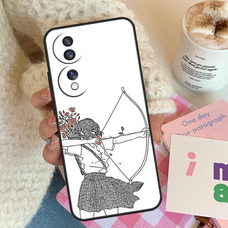 Love Sweet Planes Couple For Honor Magic 8 7 5 6 Pro Case For Honor 200 400 50 90 70 Lite X8c X8b X9a X9b X9c X9d Win