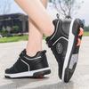 Runaway Shoes Children's Lightweight Breathable Manual Double Wheel Adult Sliding Boys Girls Summer Students Removable