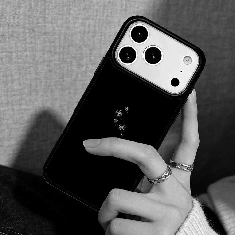 Capa Case for iPhone 17 Air 16 Pro Max 15 Plus 11 13 Mini 14 12 Back Phone Cover Minimal Aesthetics Flowers