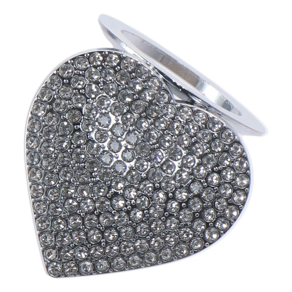 Bling Car Engine Start Button Cover Rhinestone Heart Shape Push Start Button Ring Sticker