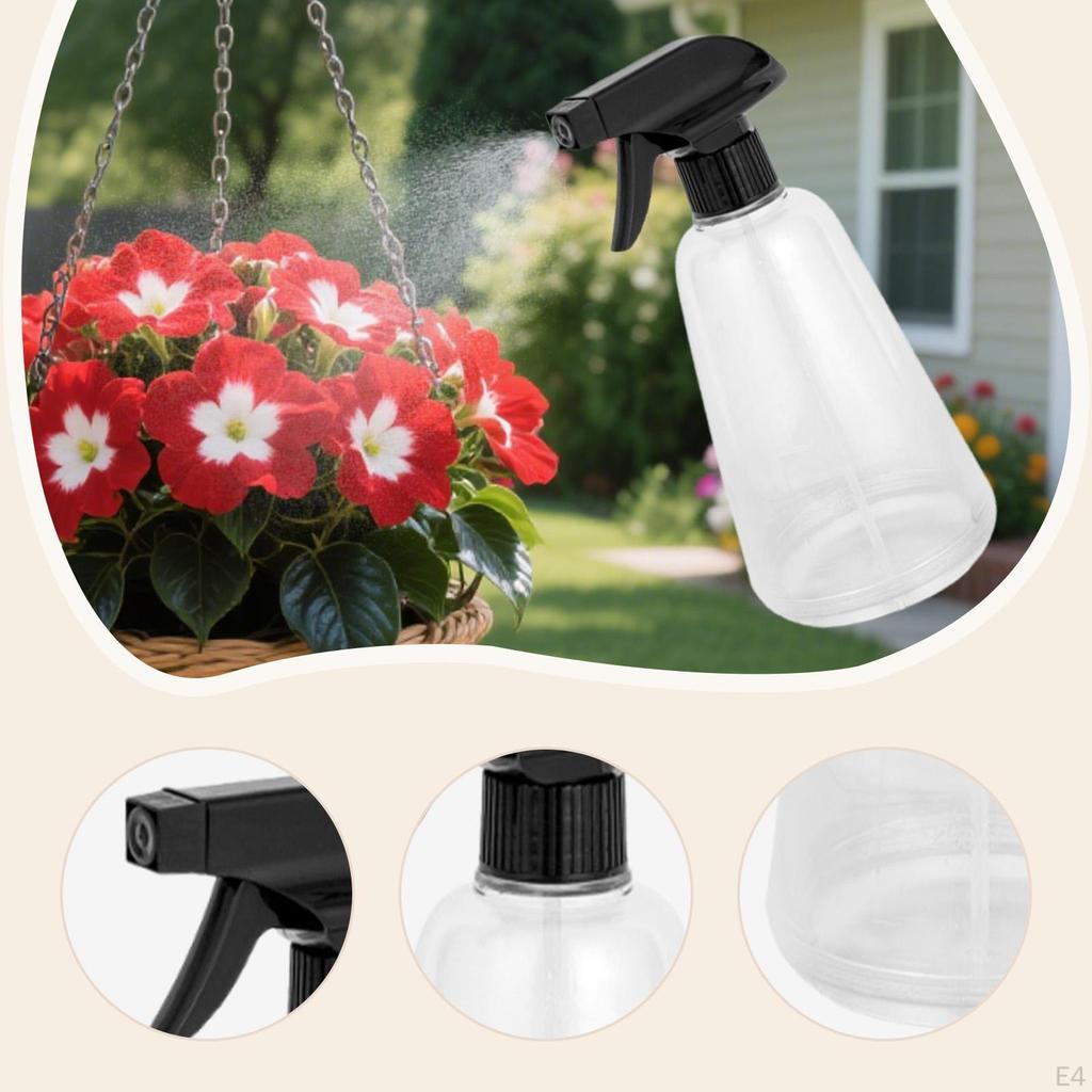 Spray Bottle Adjustable Fine to Stream Mist Leakproof 500ml Empty Sprayer for Gardening Pet