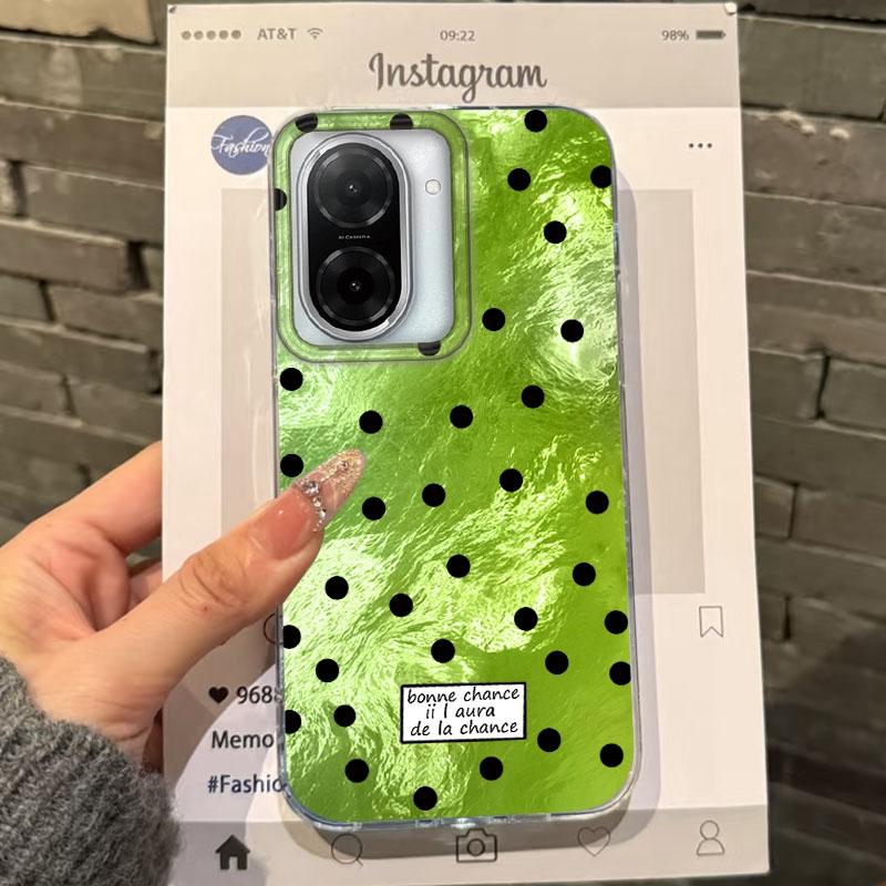 

Милый маленький чехол в горошек для девочек для Xiaomi Redmi Note 14 Pro 14C 13C 10 9A 9C 13 12 11 10S 9 8 Plus A5 A4 A3 A2 A1 Fundas Cover Redmi A5 белый