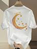2026 New Summer Unisexs TShirt 100 Cotton Pattern Print Loose Fit Stylish Versatile Simple TShirt