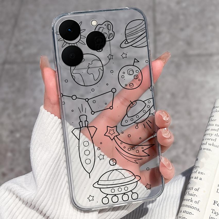 Pouzdro na telefon se vzorem čínského draka pro Realme 15T 14T 14X 15 13 12 11 10 C71 C61 P1 Měkké kryty Průhledné silikonové nárazuvzdorné pouzdro pro Realme Casing