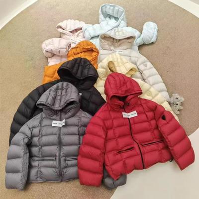 Lightweight and Simple Ribs Short Down Jacket Women's Winter New Fashionable Loose Hooded Warm Jacket