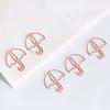 30pcs Umbrella Shape Paper Clip Creative Cute Bookmark Metal Color Cartoon Paper Clips for Planner Office Stationery