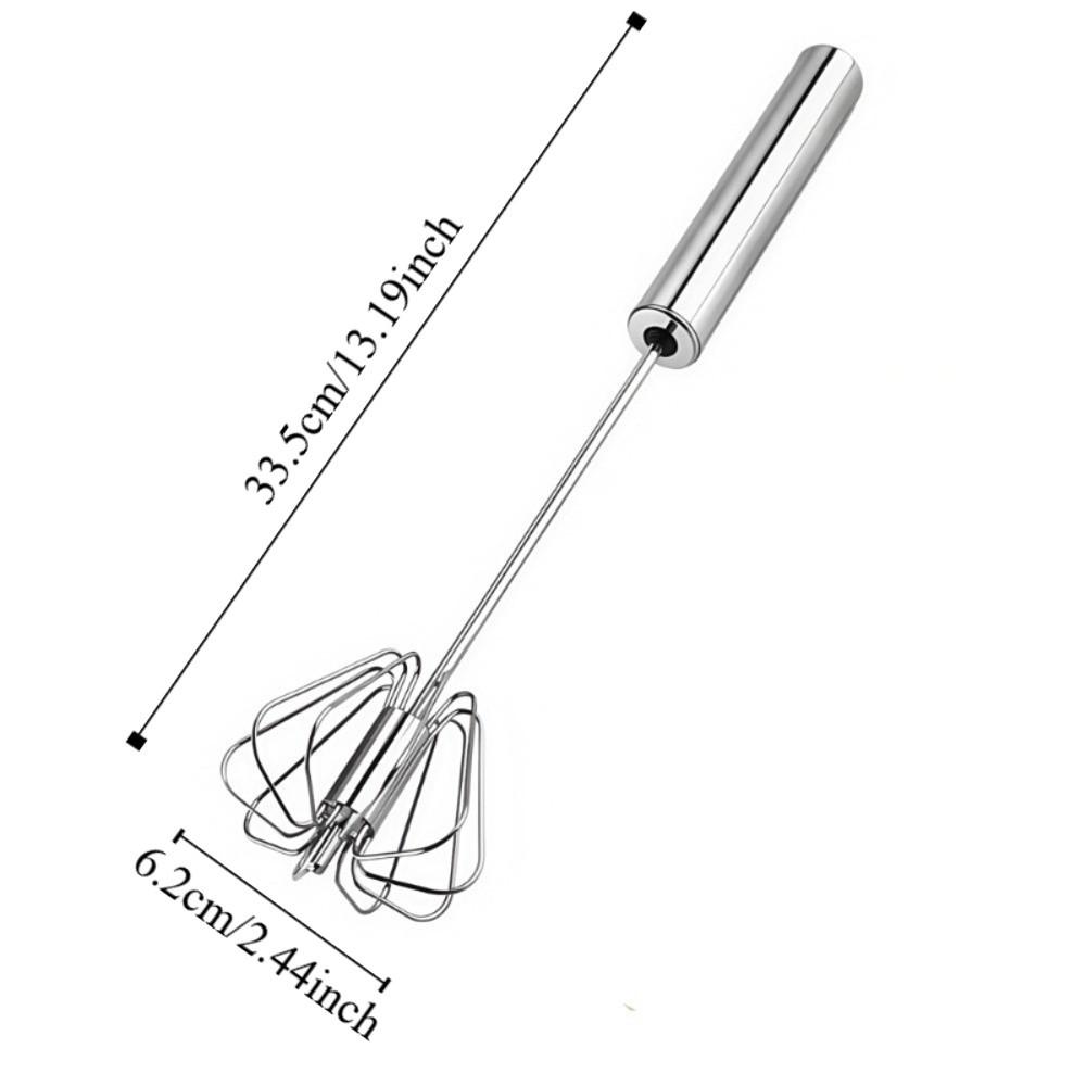 Upgraded Egg Whisk Hand Push Semi Automatic Whisk Durable Rotary Whisk Blender Baking