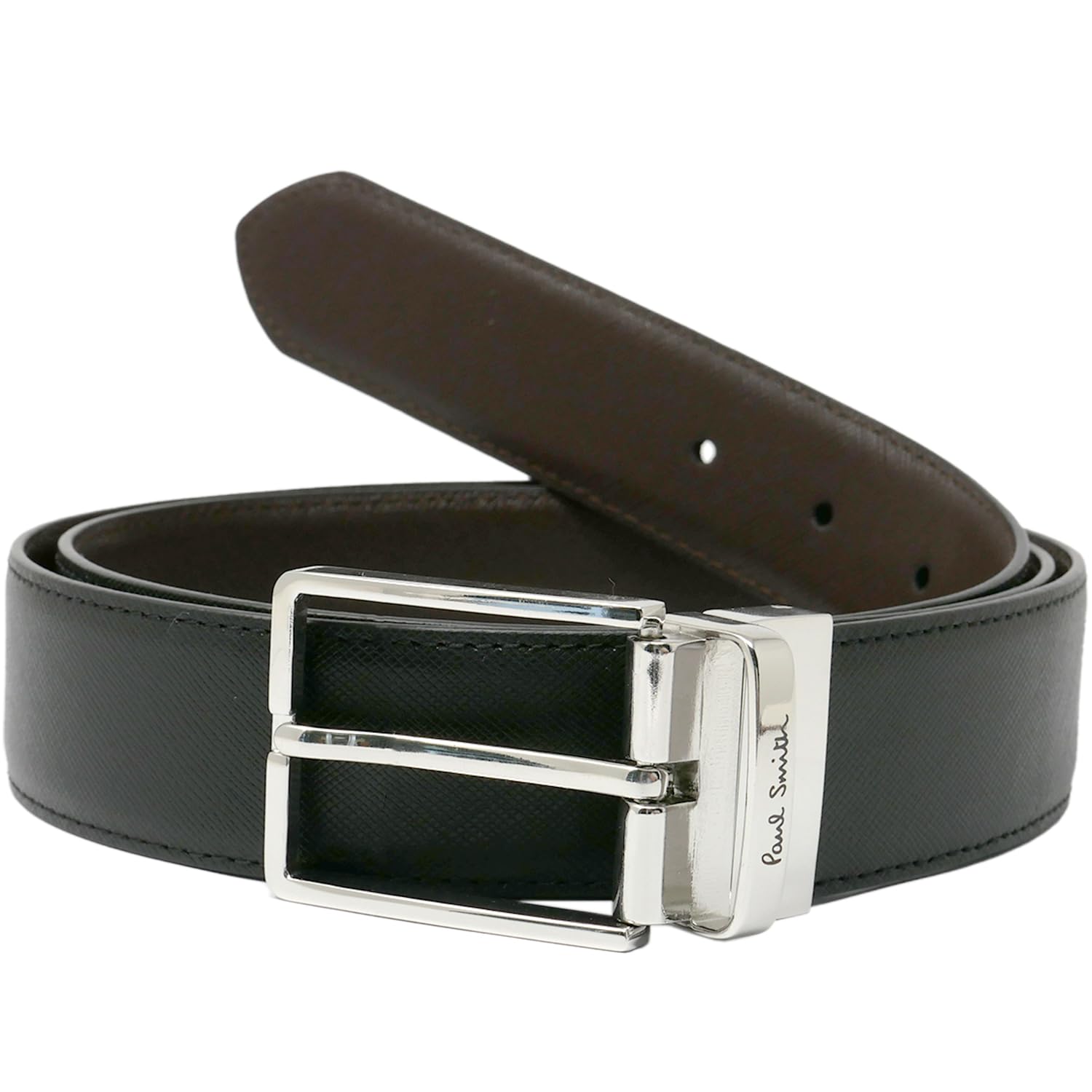 

Paul Smith Двусторонний кожаный ремень Простой Включает уход M1A 4437 Мужской Набор, Дизайн, Ткань, (Тип C)