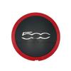 For Fiat 500 133mm Hubcap Wheels Centre Hub Caps 68078421AC 68078419AC 51884863 Silver/Red Dust Cover