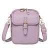 Women Messenger Bag Faux Leather Mini Crossbody Bag Retro Shoulder Bag with Adjustable Removable Strap for Travel Shopping Work