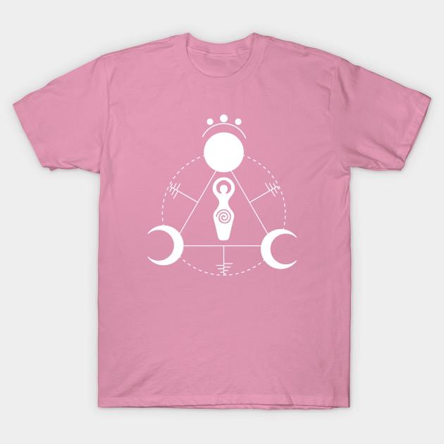 T Shirt Women Triple Moon Goddess Harajuku Print Kawaii Tshirt Summer Short Sleeve Female T-Shirt Top Tee